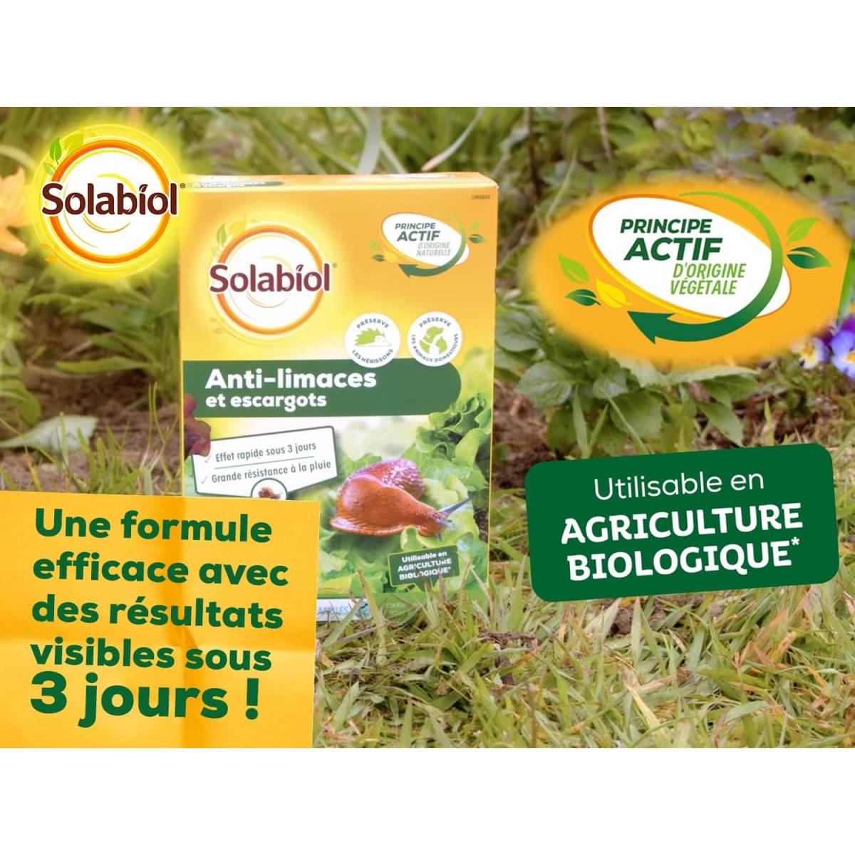 Solabiol - Anti-Limaces et escargots - Boite de 750 grs - Utilisable en Agriculture Biologique - Image 7