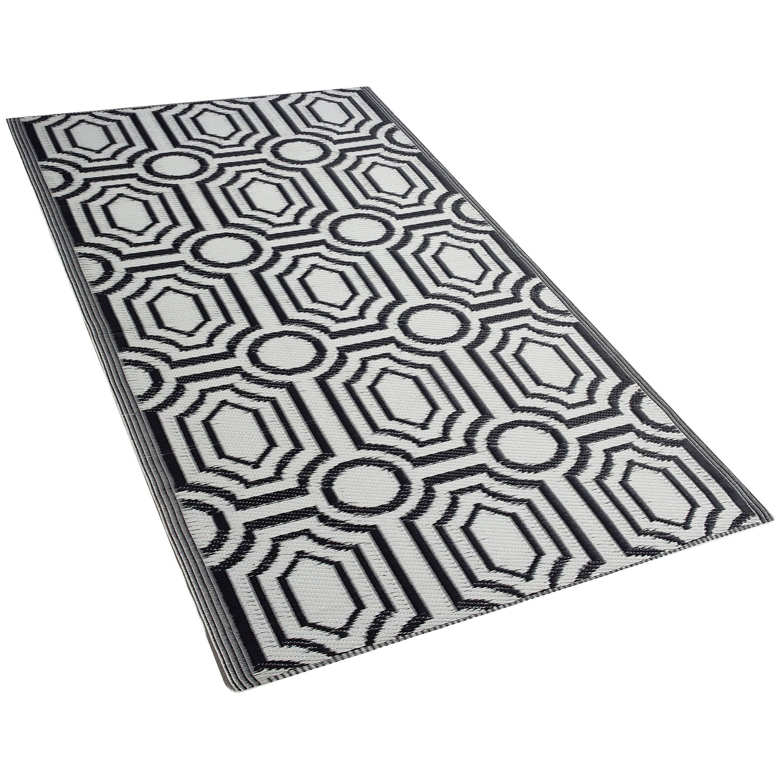 Beliani - Tapis d'extérieur Polypropylène Noir BIDAR - Beliani - Image 5