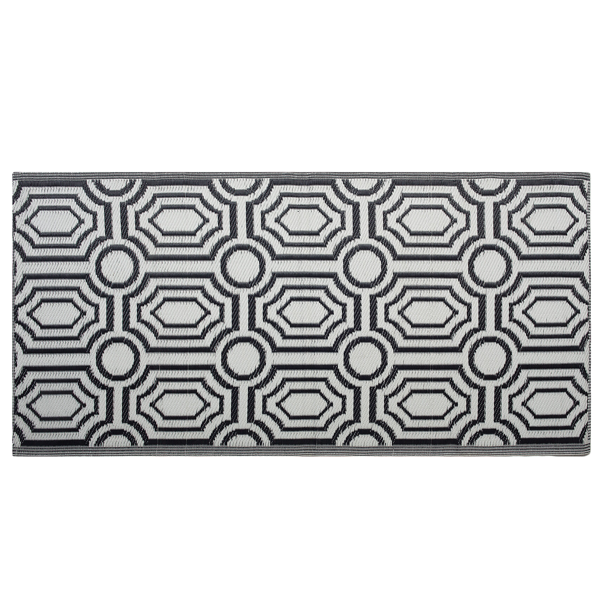 Beliani - Tapis d'extérieur Polypropylène Noir BIDAR - Beliani - Image 2