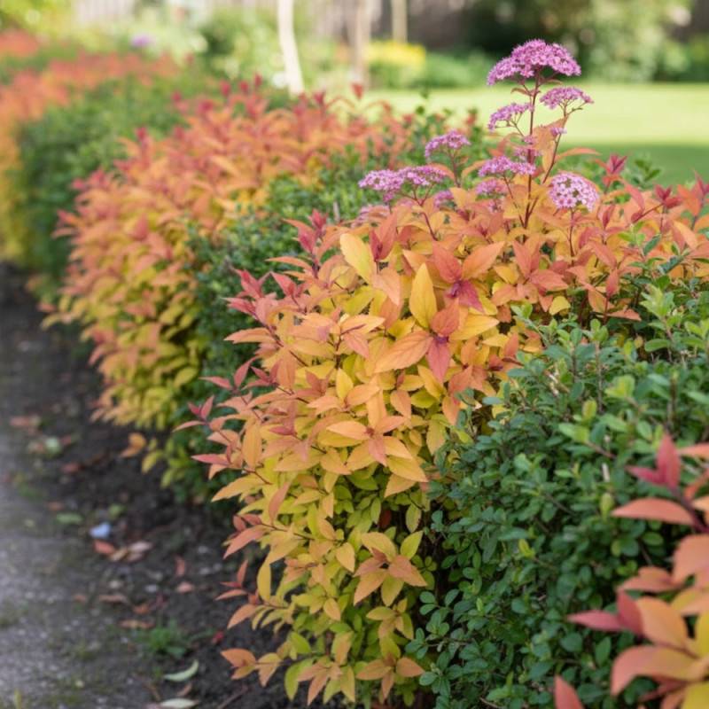 Spirée du Japon Firelight, Spiraea à fleurs Rose - feuillage Caduc - Pot de 1,5L - 10/20 cm-  hauteur à maturité De 0,50 m à 1,00 m - Image 5