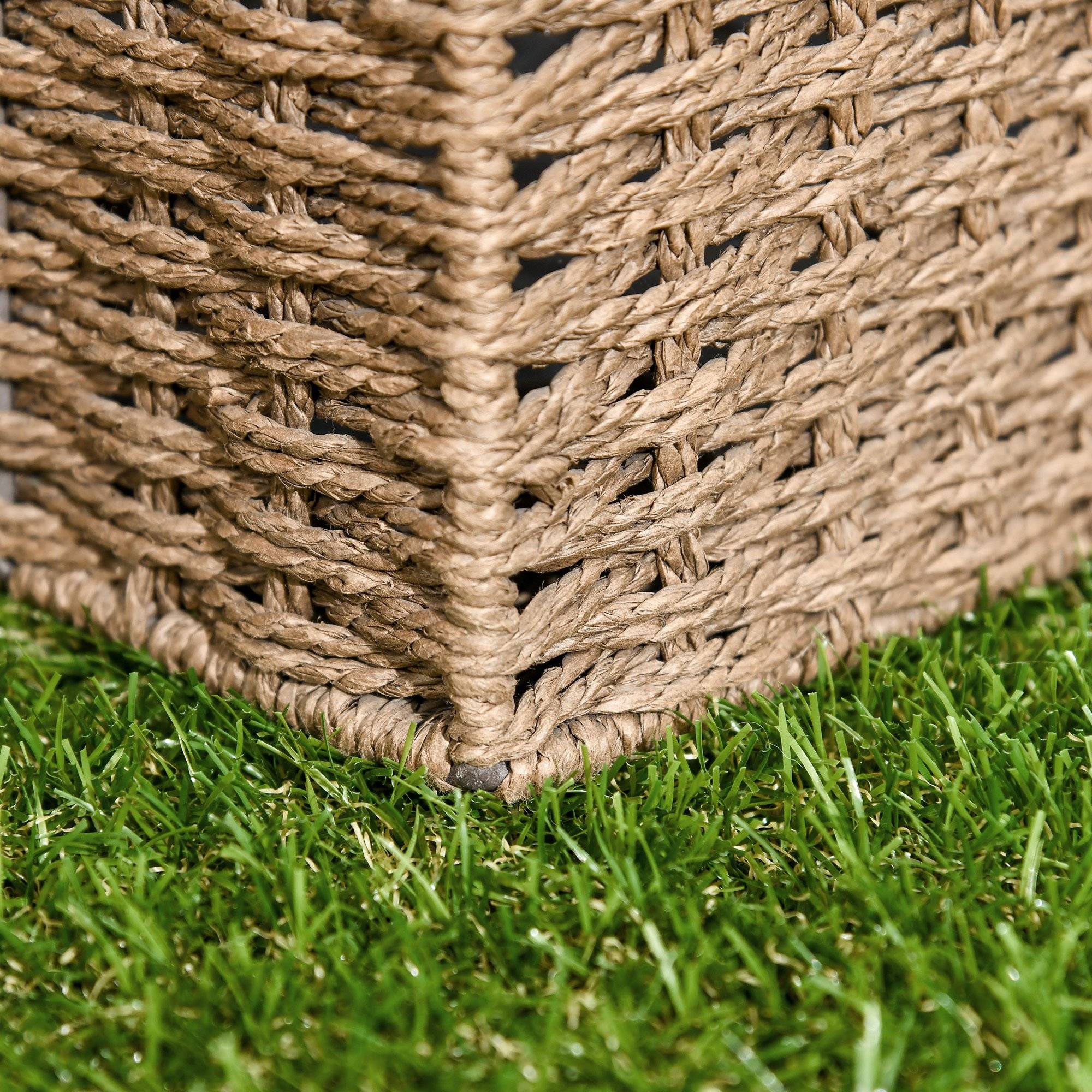 ComfortXL - Dalles de gazon synthétique vert foncé 30 x 30 cm lot de 10 pour balcon terrasse clipsables - ComfortXL Outdoor Living - Image 10