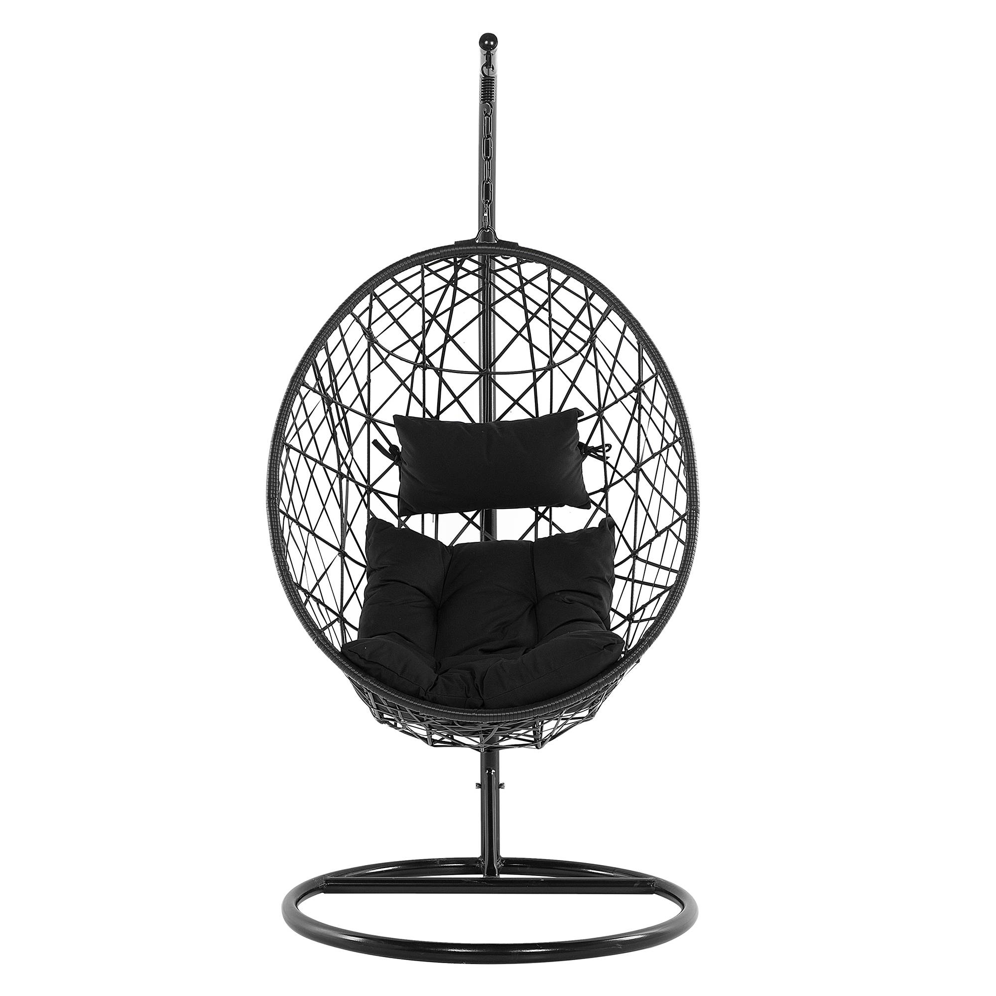Beliani - Chaise porte-à-faux Polyrotin Noir ALATRI - 96x96x200- Beliani - Image 4