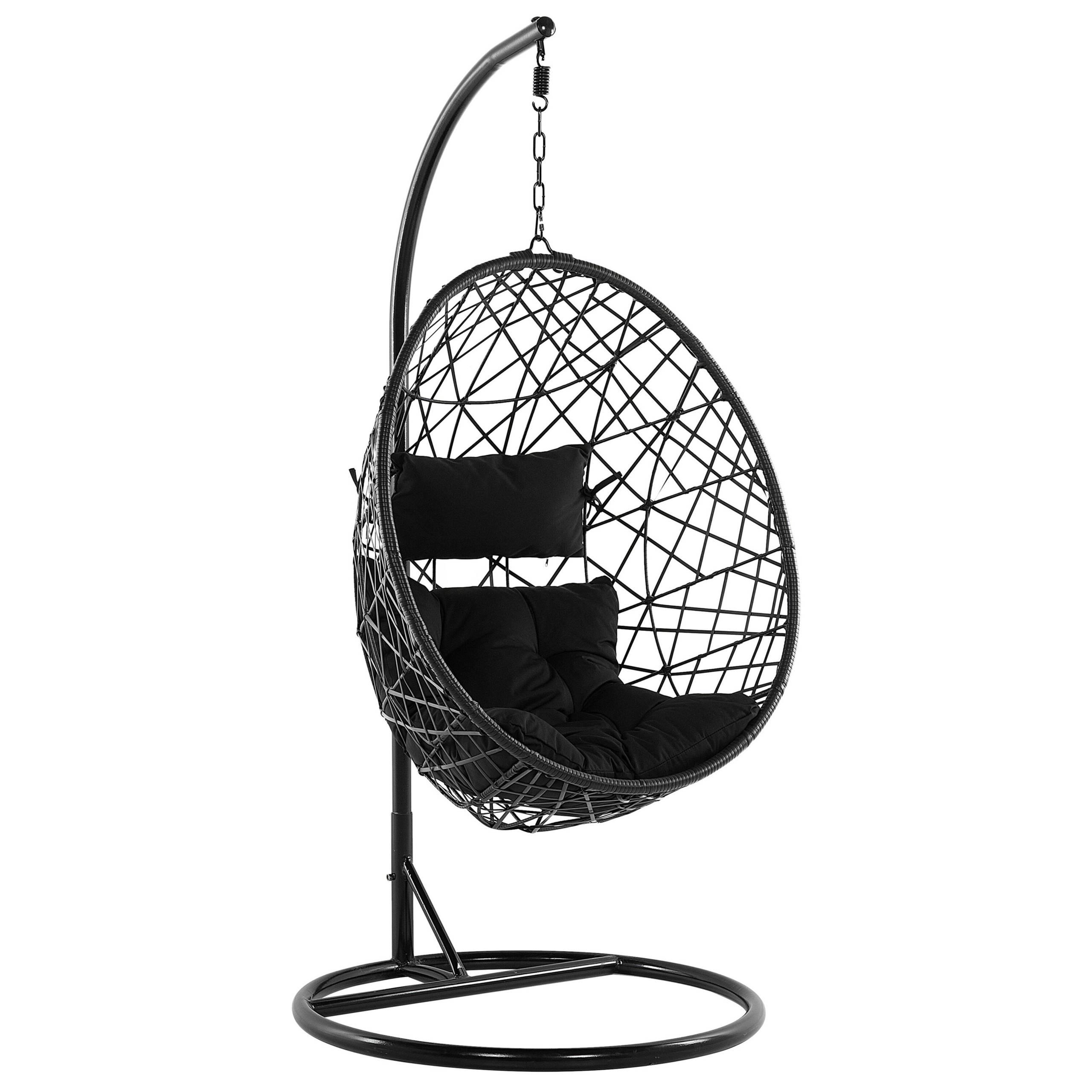 Beliani - Chaise porte-à-faux Polyrotin Noir ALATRI - 96x96x200- Beliani - Image 2
