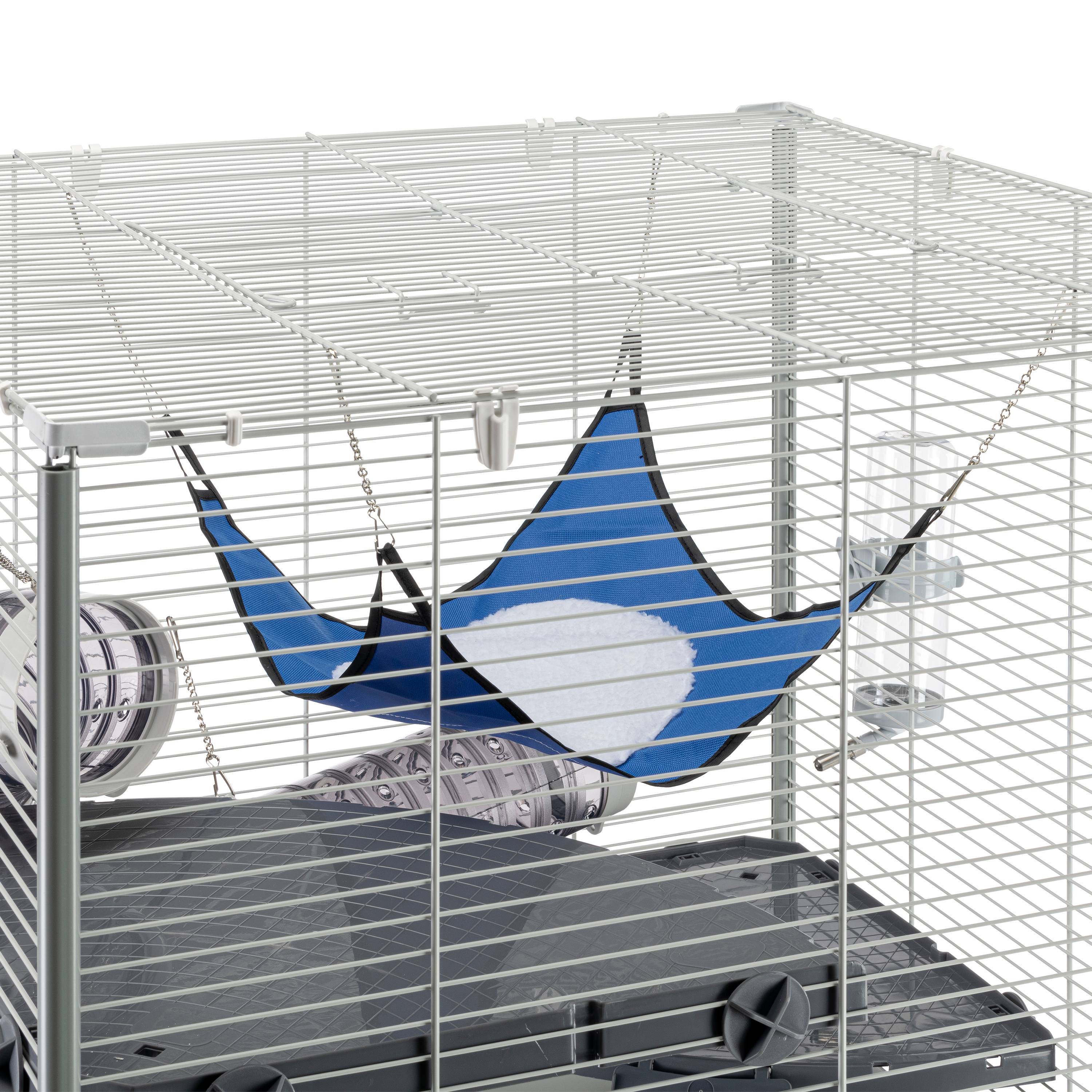 Ferplast - Ferplast Cage pour fûrets FURET TOWER, structure verticale sur plusieurs étages, roues et accessoires inclus, métal vernis gris et plastique, 75 x 80 - Image 9
