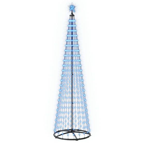 Vidaxl - Sapin cône lumineux LED 250 cm 470 LED Bleu Acier Blanc vidaXL 42050814 - Image 2