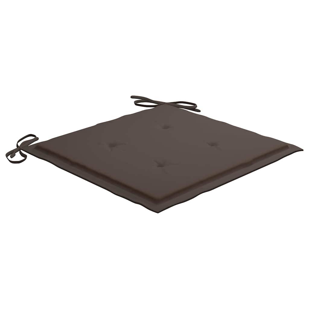 Vidaxl - Ensemble à manger d'extérieur pliable avec coussin 3 pcs-Salons de jardin Teck 553875 - Image 8