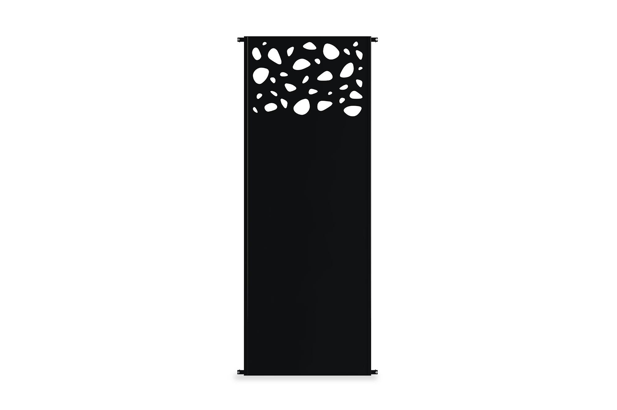 Casanoov Lot de 3 panneaux décoratifs SUNNY Noir H.160 cm motifs sur le haut - Image 5