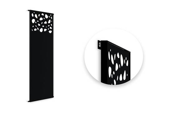 Casanoov Lot de 3 panneaux décoratifs SUNNY Noir H.160 cm motifs sur le haut - Image 6