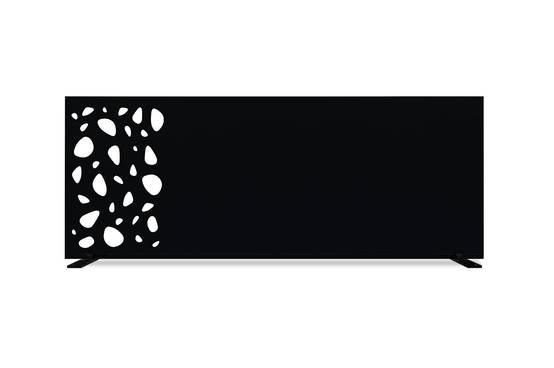 Casanoov Lot de 3 panneaux décoratifs SUNNY Noir H.160 cm motifs sur le haut - Image 8