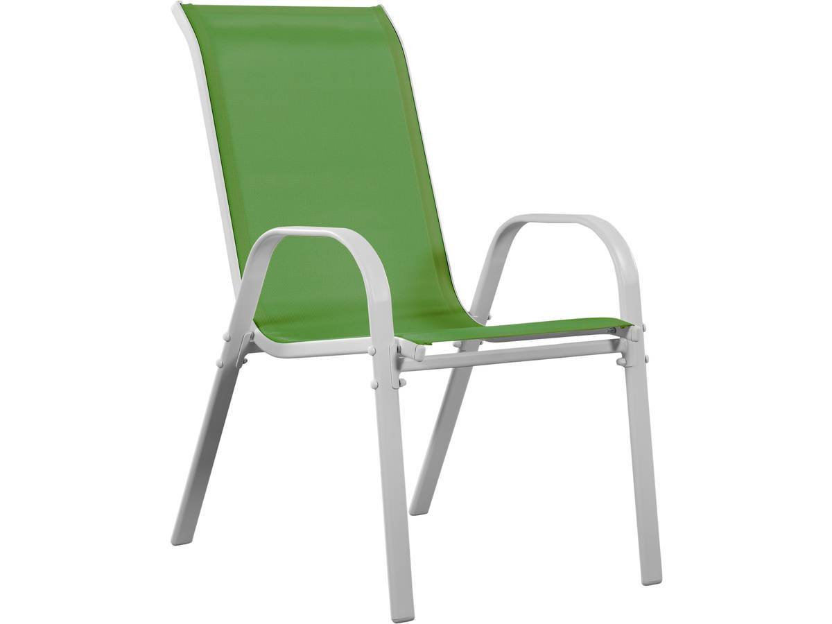 Fauteuil Jardin Textilène "cordoba" - Phoenix - Vert - Lot De 4 -habitat Et Jardin - Image 2