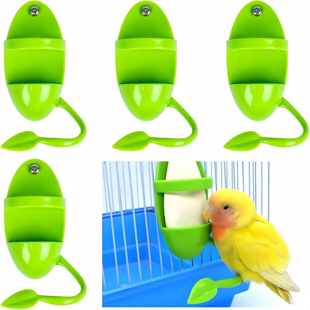 Lot Quatre Mangeoires En Os De Seiche Pour Oiseaux - Lytech - Image 1