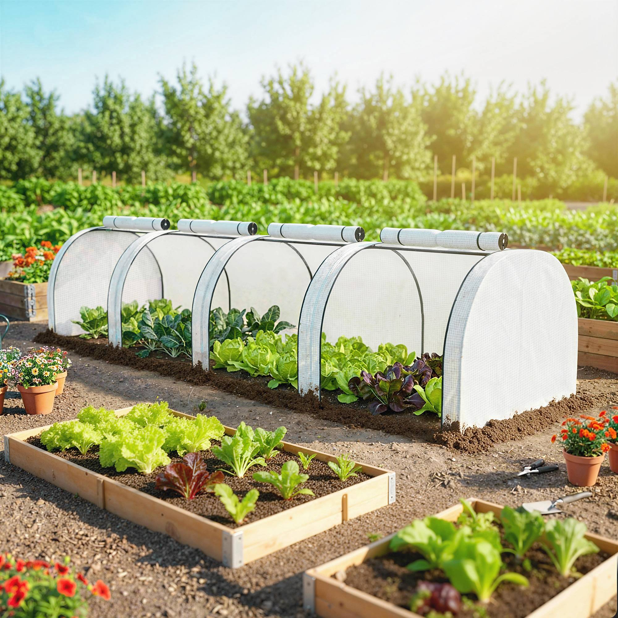 Maison Chic - Mini serre de jardin serre à tomates 4x1x0,80 m acier PE anti-UV 4 portes avec zip enroulables blanc - Image 2