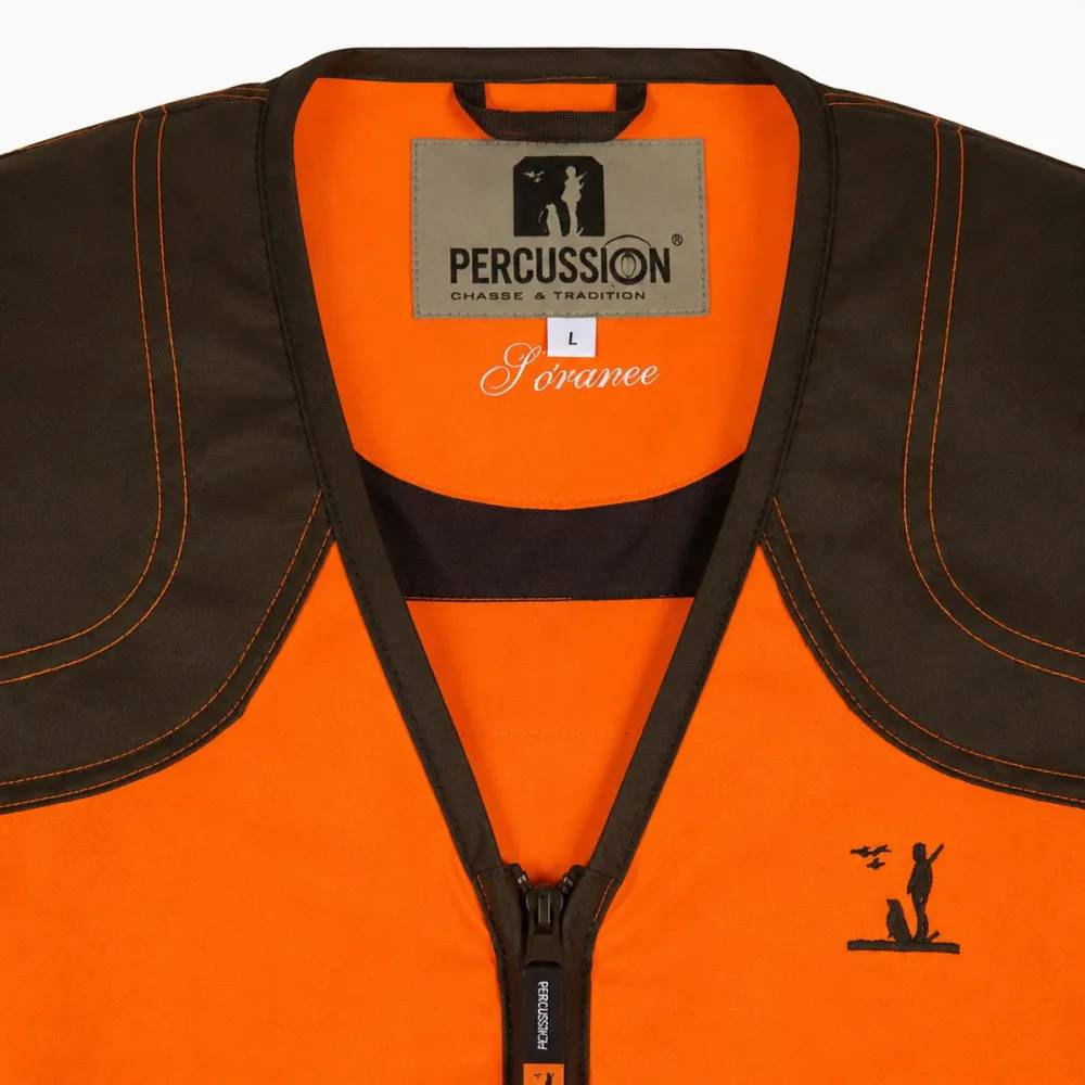 Gilet Percussion Savane haute visibilité orange ventilé Percussion Taille 2XL - Image 9