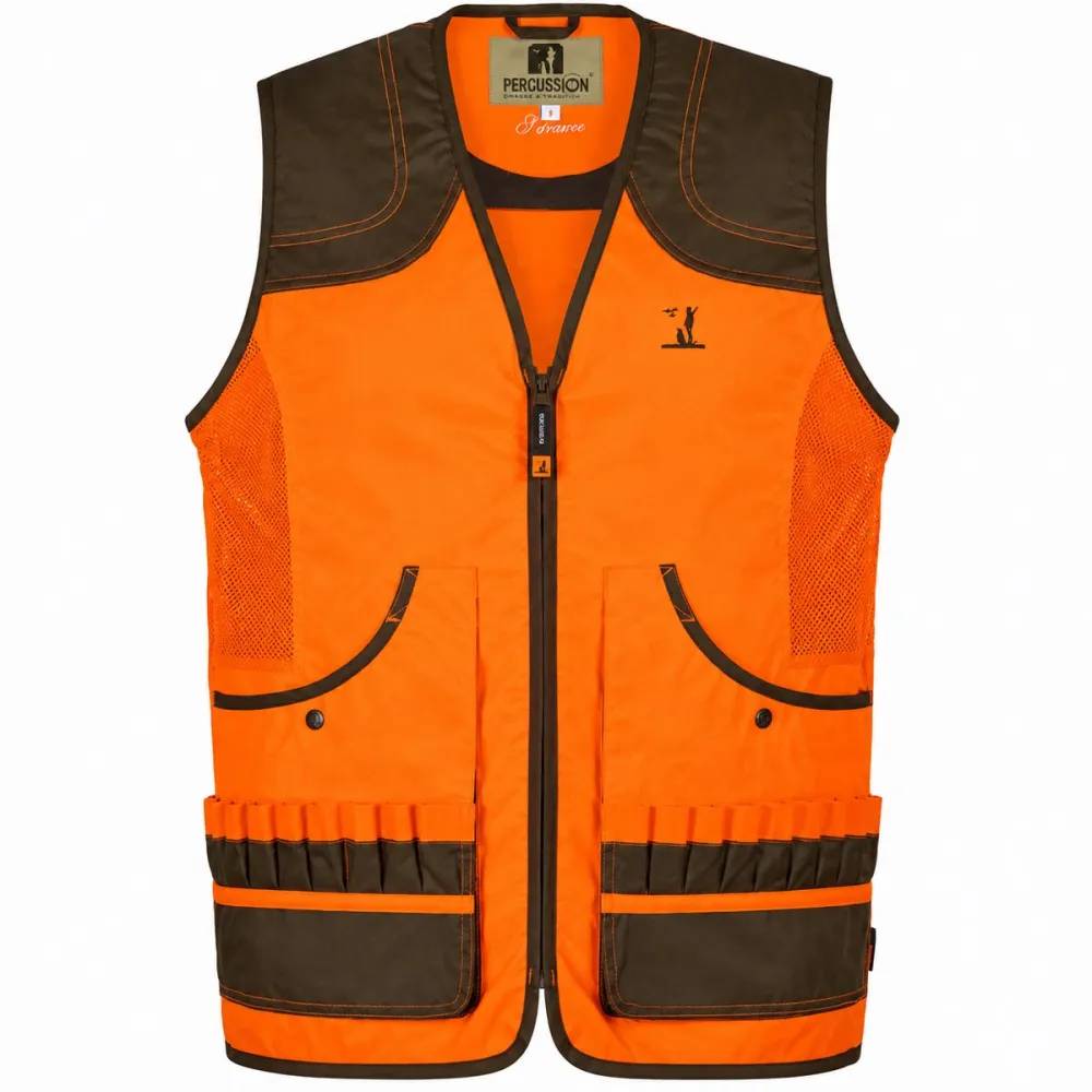 Gilet Percussion Savane haute visibilité orange ventilé Percussion Taille 2XL - Image 2