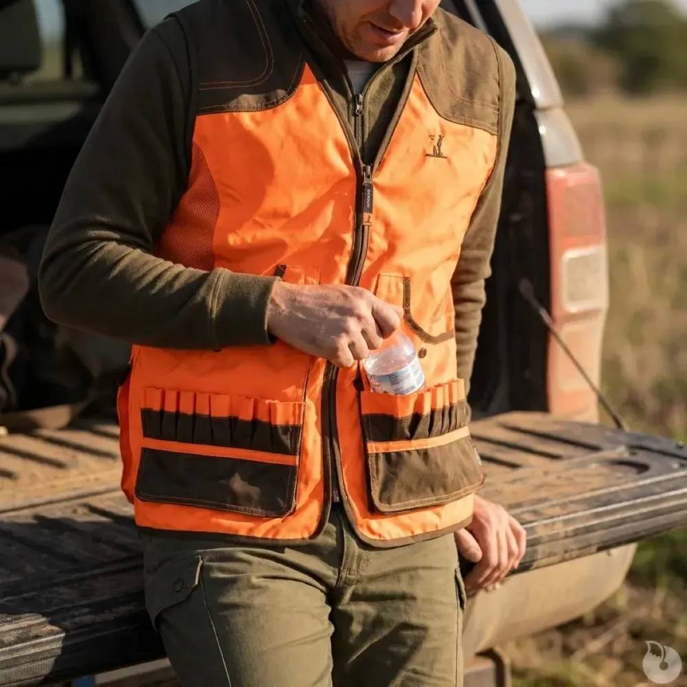 Gilet Percussion Savane haute visibilité orange ventilé Percussion Taille 2XL - Image 4