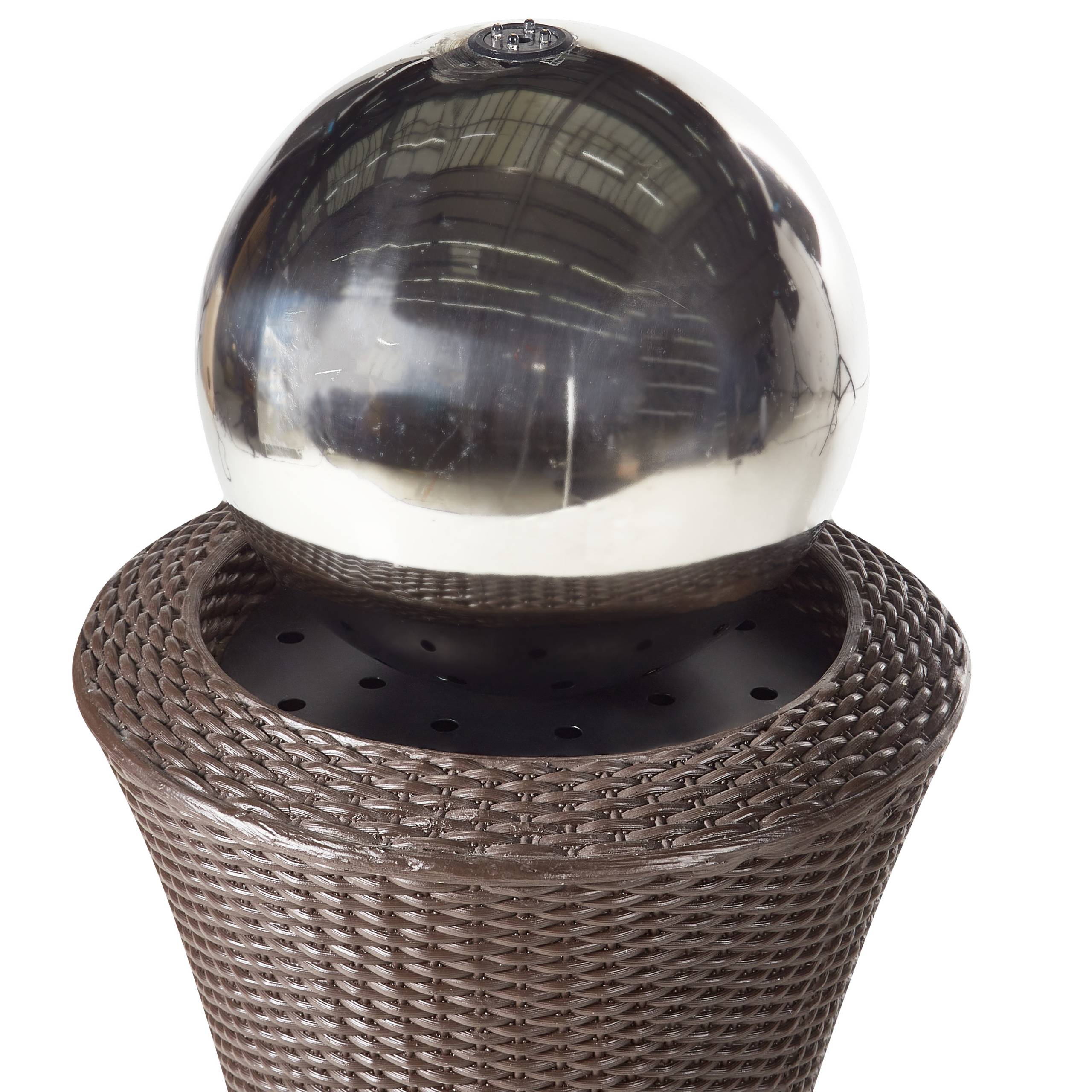 Beliani - Fontaine décorative Fibre d'argile Marron ZENYATTA - Beliani - Image 7