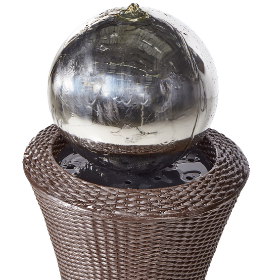 Fontaine décorative Fibre d'argile Marron ZENYATTA - Beliani - Image 5