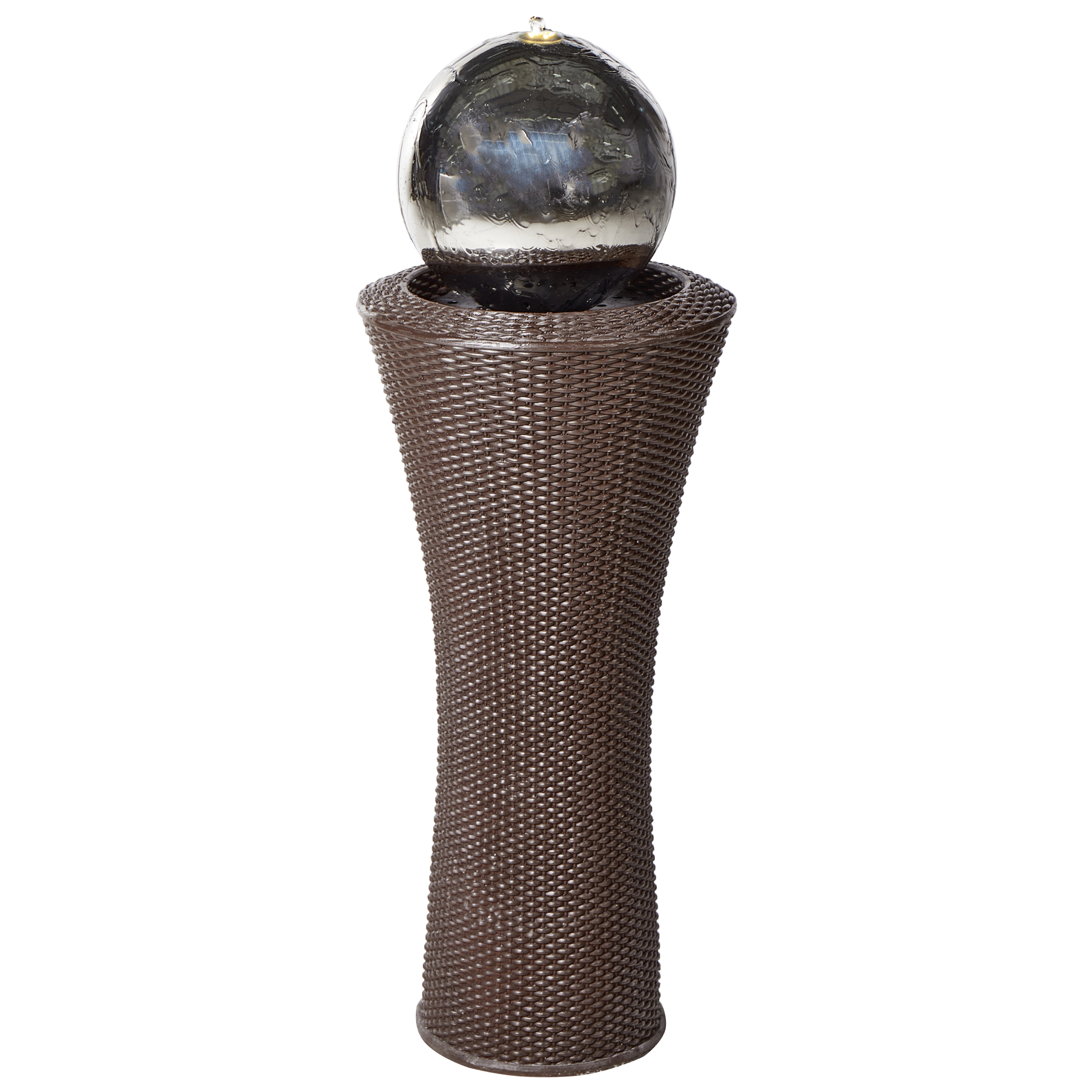 Fontaine décorative Fibre d'argile Marron ZENYATTA - Beliani - Image 1