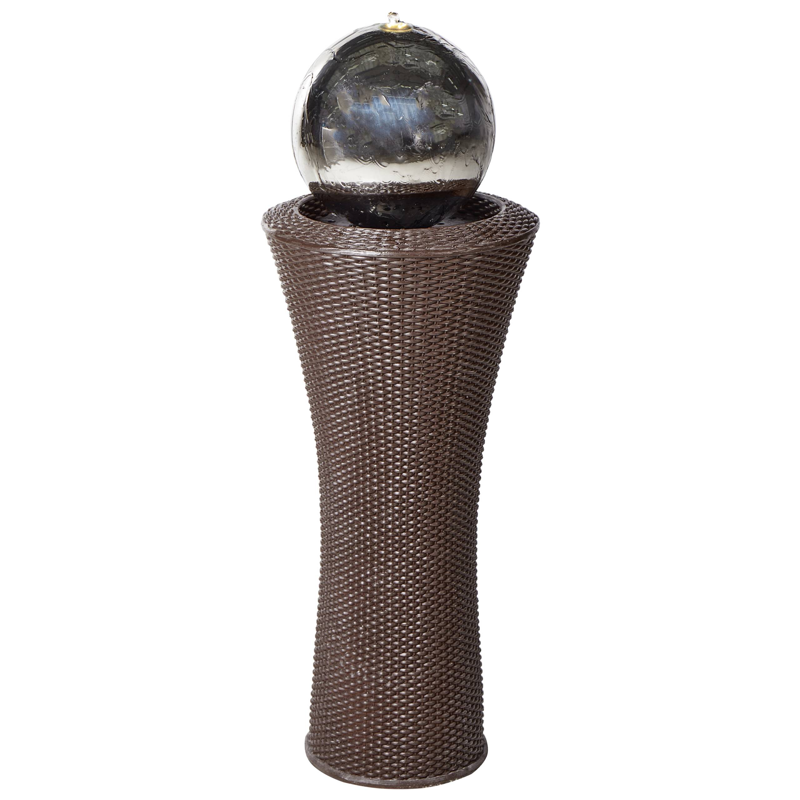 Beliani - Fontaine décorative Fibre d'argile Marron ZENYATTA - Beliani - Image 2