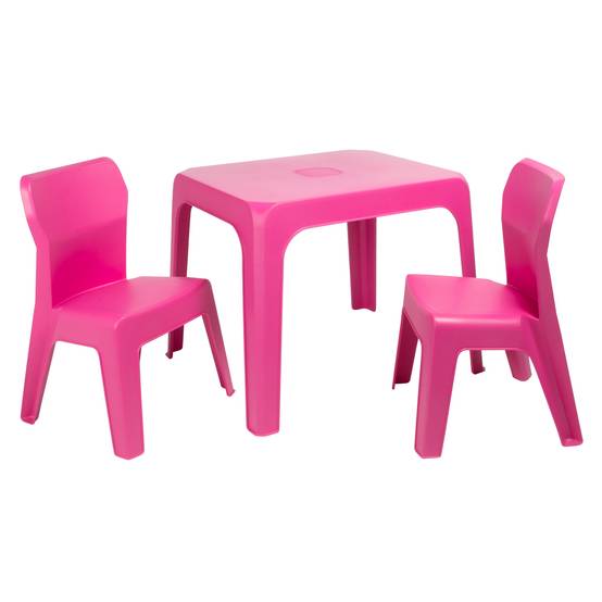 Set 2+1 chaises-table pour enfants intérieur, extérieur fuchsia JAN garbar - Image 1