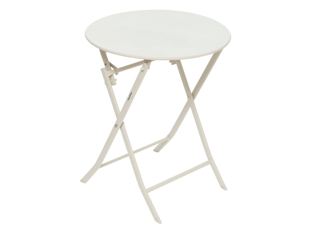 Hesperide - Salon de jardin rond en métal Greensboro Ø 60 cm Argile avec 2 chaises - Hespéride - Image 3