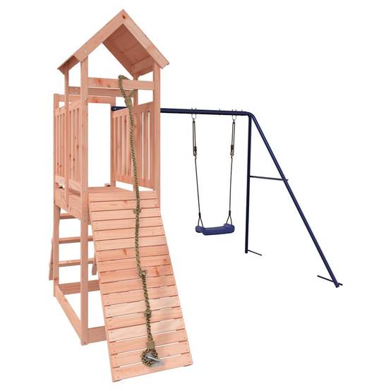 Aire de jeux d'extérieur - Jeu Plein air enfant bois massif de douglas-JU1604 - Image 3