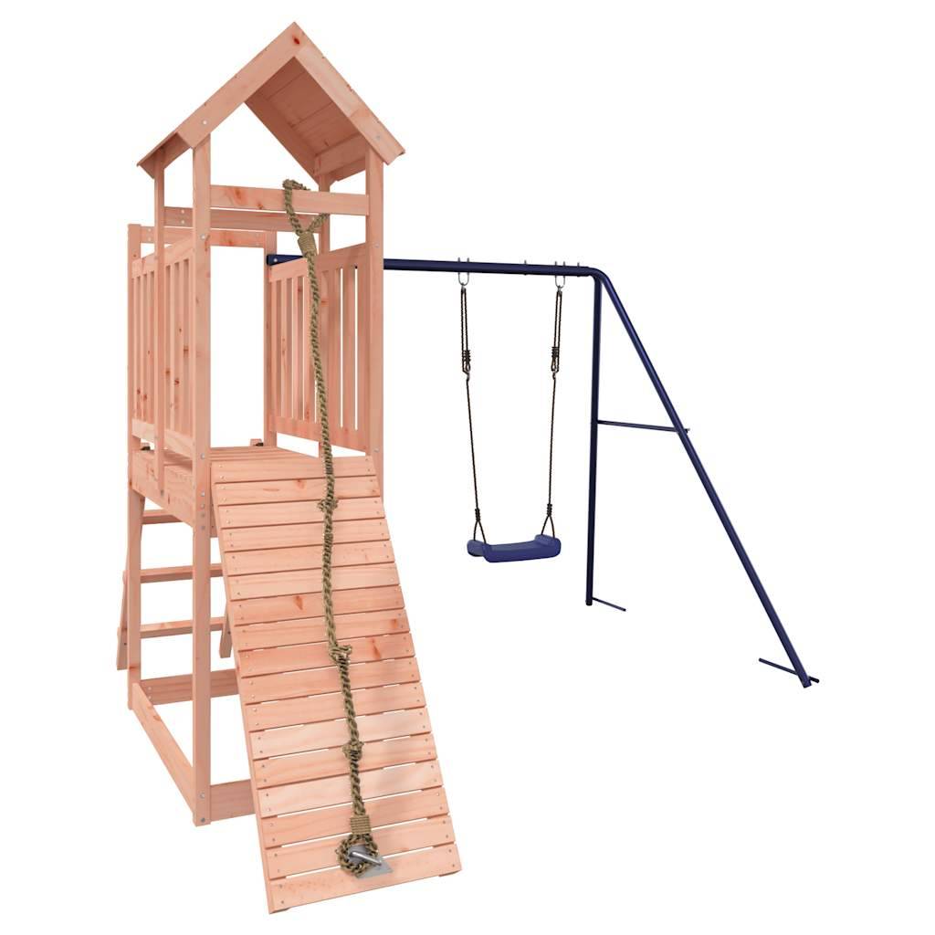 Aire de jeux d'extérieur - Jeu Plein air enfant bois massif de douglas-JU1604 - Image 3