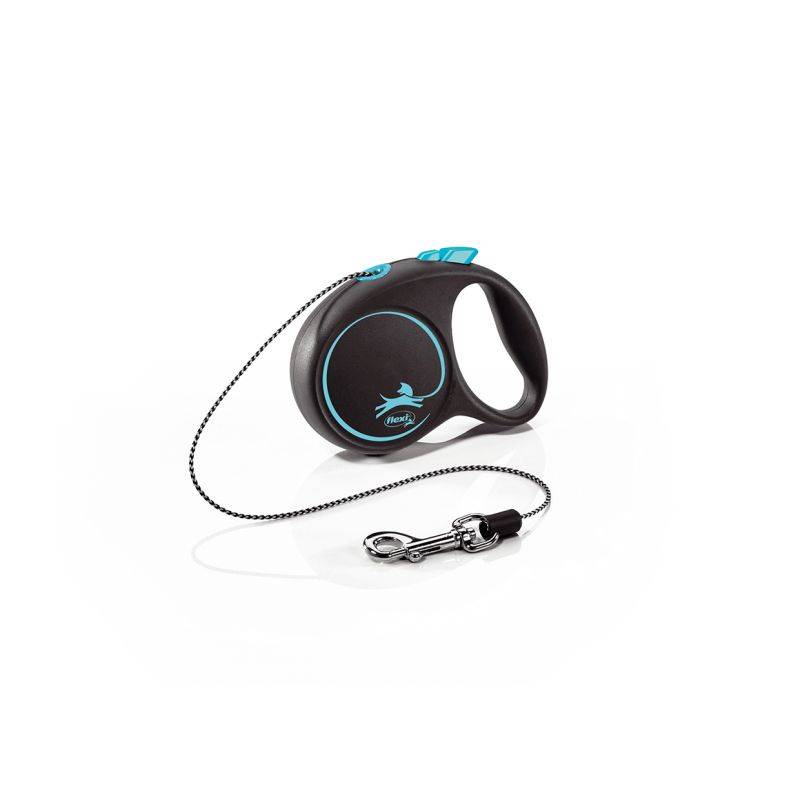 Flexi - Laisse Black Design XS Cord 3m black/ blue FU02C3-251-S-CHBL Flexi - Image 1