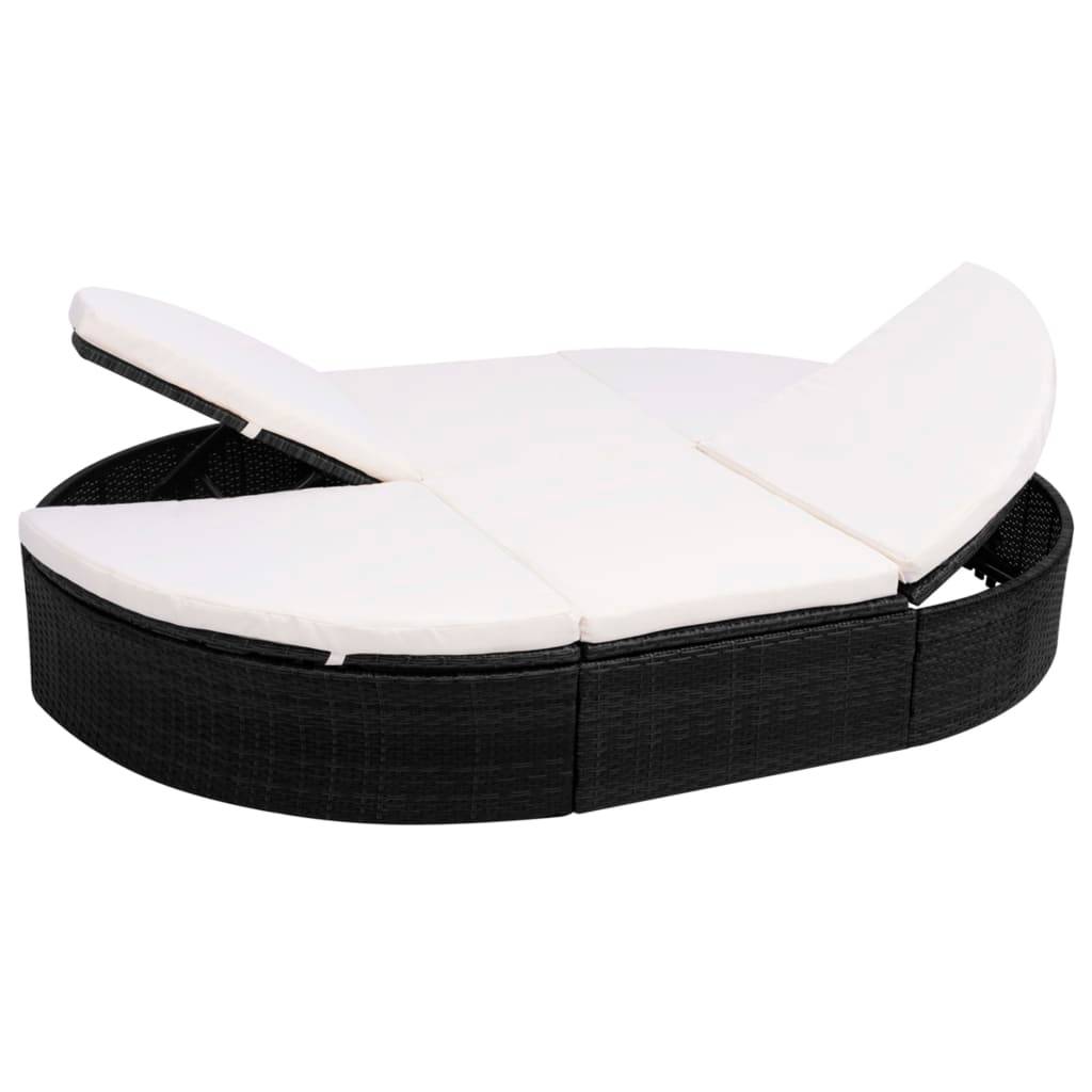 Prolenta Premium - Chaise longue pliante/transat  Cecily Blanc  200 X 140 X 28 cm  - P87209B - Image 1