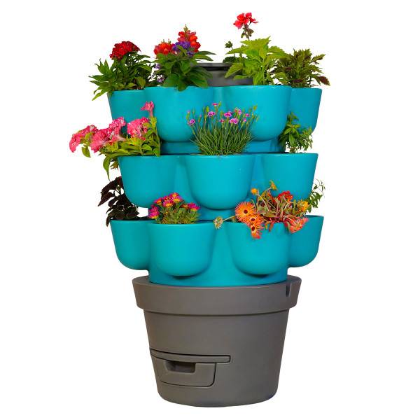 Ferme Du Moutta - WORMgarden Turquoise 3 jardinières - Image 1