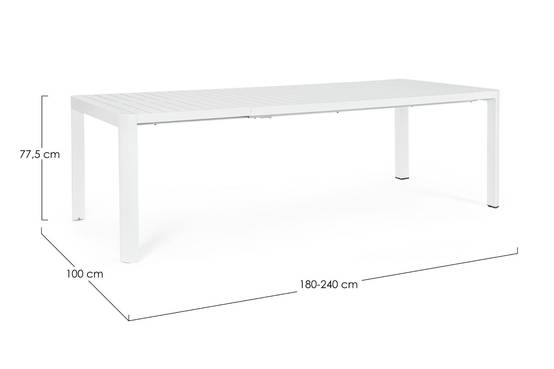 Autre - Table de jardin rectangulaire extensible en métal L180/240 8/10 places - AVIGNON - Image 10