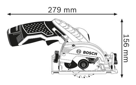 Bosch - Scie circulaire GKS 12V-26 - BOSCH - sans chargeur, ni batterie - 06016A1002 - Image 3