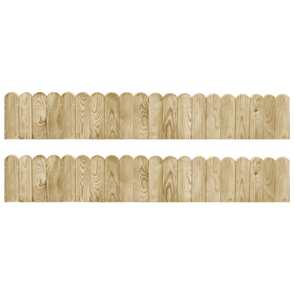 PANGIVO - Rouleaux de bordure bois de pin imprégné naturel 120 x 1.5 x 20 cm - PANGIVO - Image 1