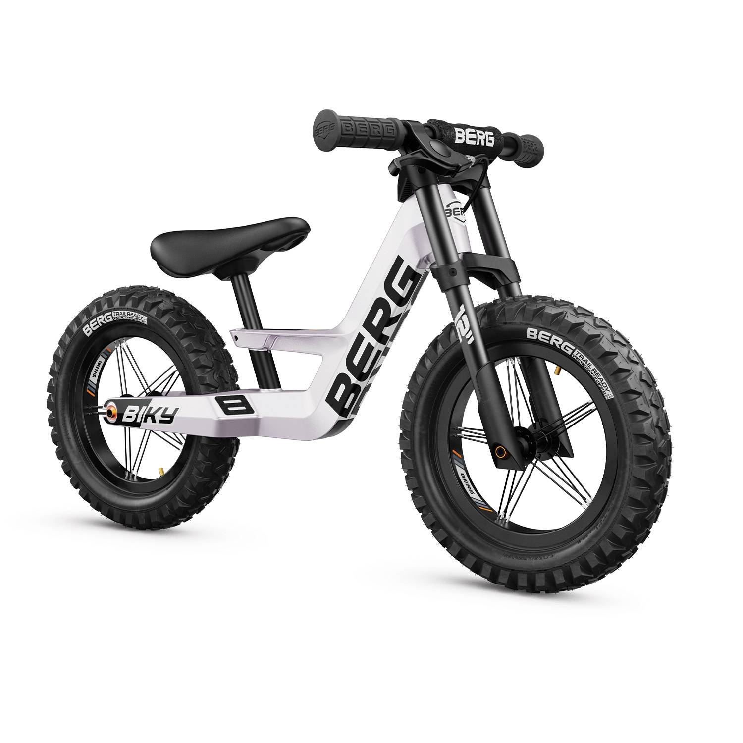 Berg - Vélo d'équilibre Biky Cross blanc avec frein à mains 2-5 ans, BERG - Image 1