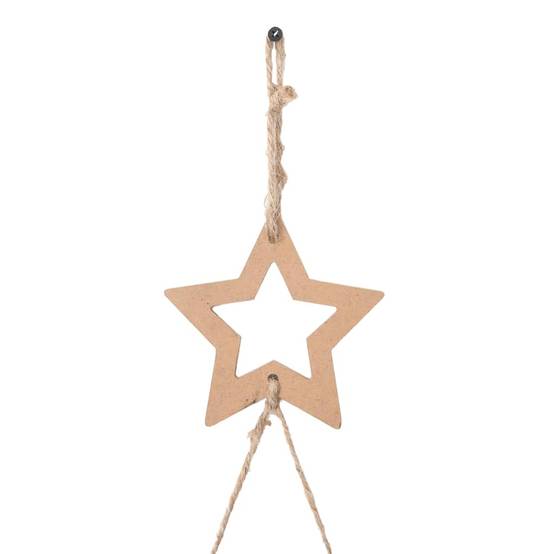 Lot de 2 Sapins de Noël Muraux Suspendus en Bois Naturel Décoration 90 cm – ComfortXL Outdoor Living - Image 6