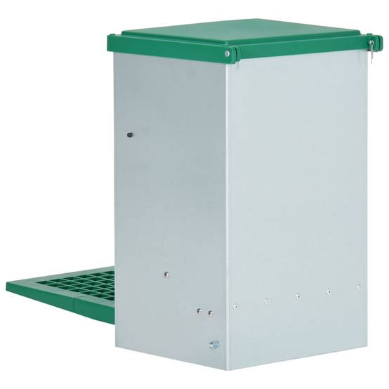 ComfortXL - Mangeoire Automatique Volaille Acier Pédale Anti-Nuisible 8kg Vert - ComfortXL Outdoor Living - Image 5