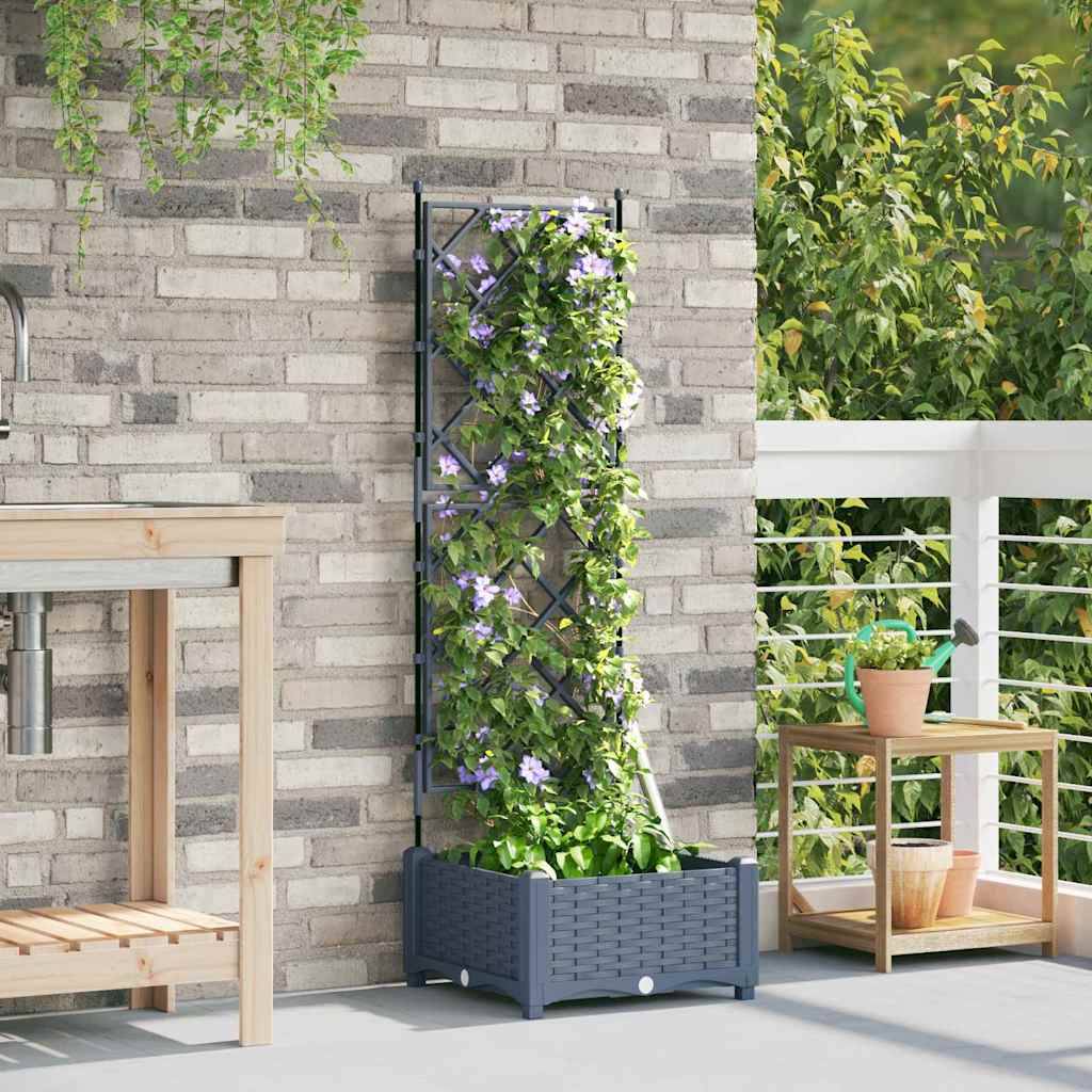 Prolenta Premium - Jardinière polypropylène gris 40 x 40 x 125,5 cm - Prolenta premium p335.2 - Image 3