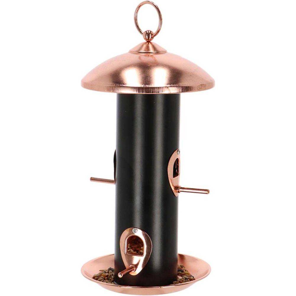 Esschert Design - Mangeoire à oiseaux Plaqué cuivre et noir - graines - Image 4