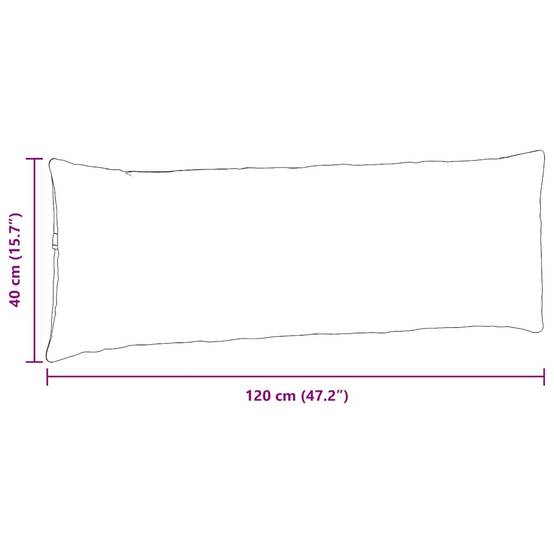 Coussins de Sol ou Canapé (x2) Velours Côtelé Housse Lavable Intérieur Jaune 120x40 cm – ComfortXL Outdoor Living - Image 9
