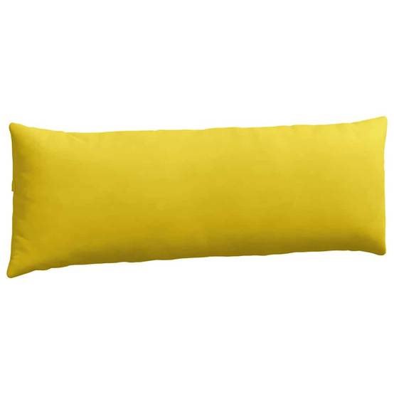 Coussins de Sol ou Canapé (x2) Velours Côtelé Housse Lavable Intérieur Jaune 120x40 cm – ComfortXL Outdoor Living - Image 5