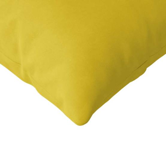 Coussins de Sol ou Canapé (x2) Velours Côtelé Housse Lavable Intérieur Jaune 120x40 cm – ComfortXL Outdoor Living - Image 7