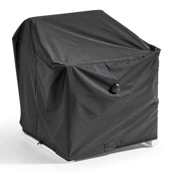 Oviala - Housse de fauteuil de jardin noire 75 x 75 x 60 cm Cov'Up - Oviala - Image 1