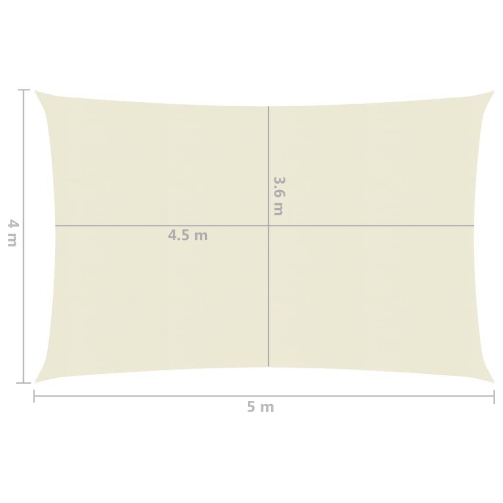 Helloshop26 - Voile d'ombrage 160 g/m² crème 4 x 5 m pehd - Image 6