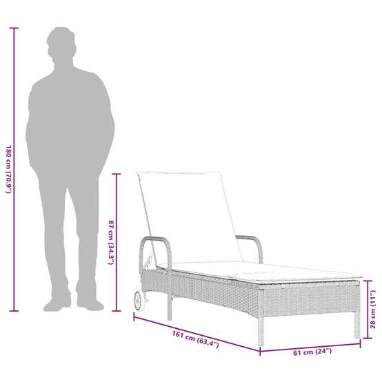 Lot 2 Lits Jardin Rotin Synthétique Gris Clair Matelas Foncés Piscine à Roues – ComfortXL Outdoor Living - Image 6