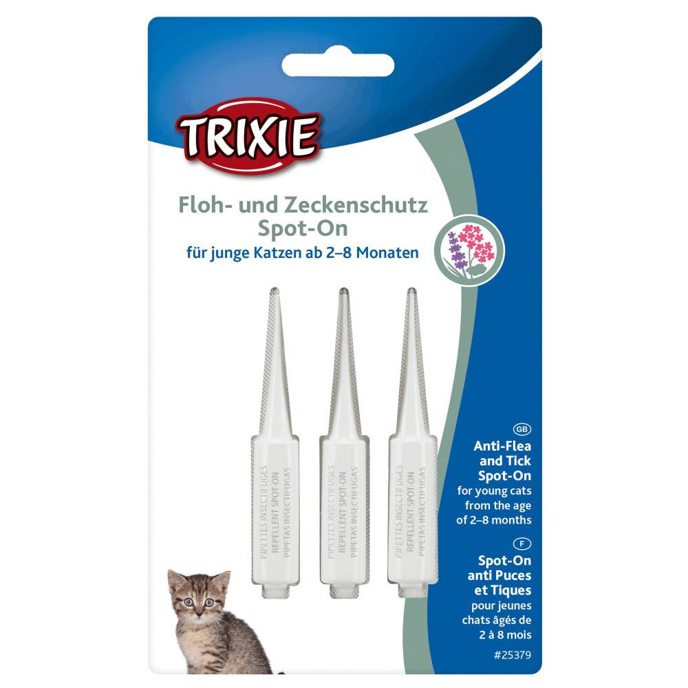 Trixie - Protection anti-tiques et puces, Spot-On, pour chatons de 2 à 8 mois - Image 1