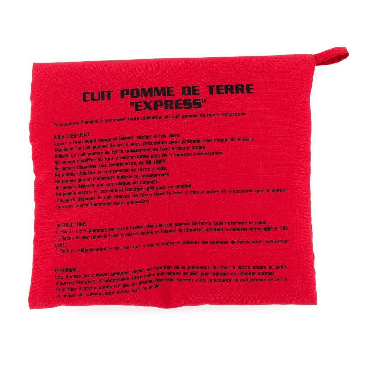 Cook Concept - Cuit Pommes de Terre "Micro-Ondes" 26cm Rouge - Image 1