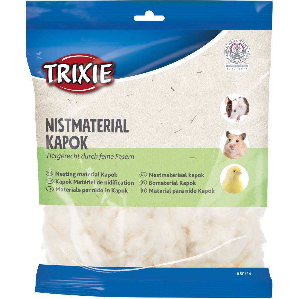 Trixie - Matériau de nidification kapok, poids 100g pour rongeur et oiseaux - Image 1