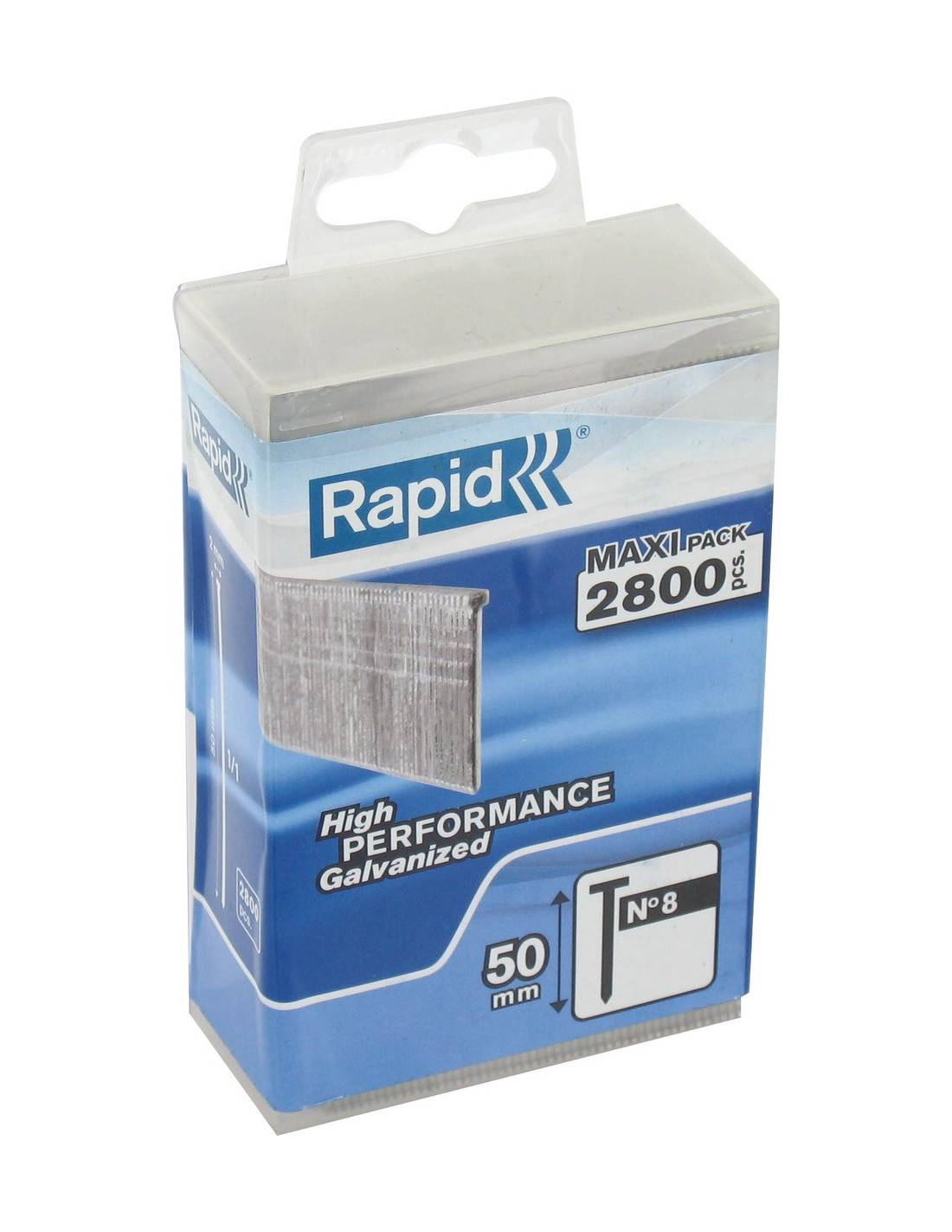 Rapid - Pointes Galva N°8 50mm Résistance Corrosion Et Fixation Polyvalente - Rapid - Image 1