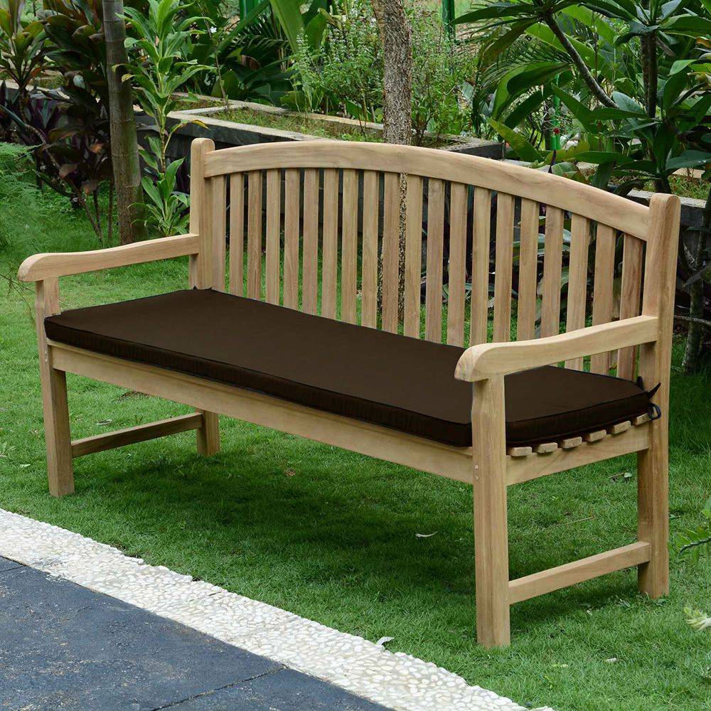 Coussin Chocolat pour banc 180 cm - TECK'Attitude - Image 2