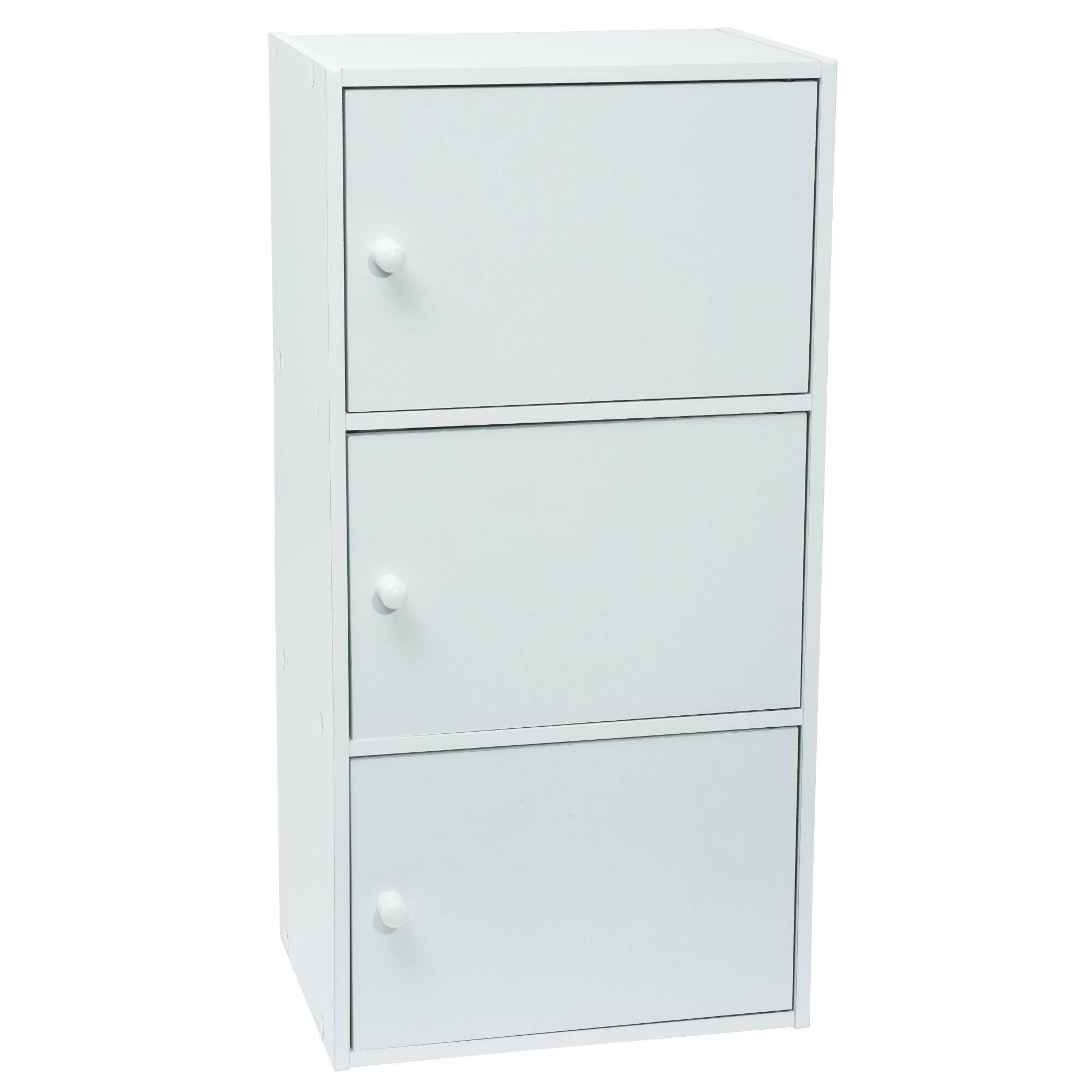 Meuble blanc à portes WERKA PRO - 3 portes (80 x 40 x 29 cm) - Image 1